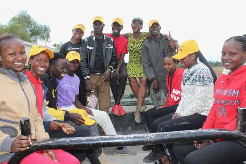 TechLit Africa team sitting in a truck