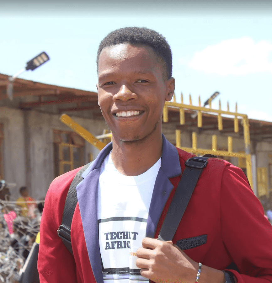 Stanley Kipkurui smiling at Zawadi Yetu graduation